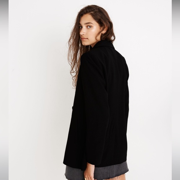 Madewell Caldwell Double Breasted Blazer in Black Size XS - Picture 2 of 10